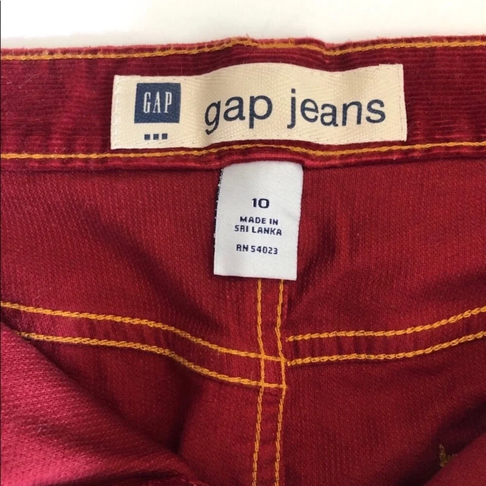 GAP Factory Burgundy Corduroy Mini Skirt size 10